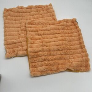 Futei Orange Pillow Covers 16"x16" Pack of 2 New In Box